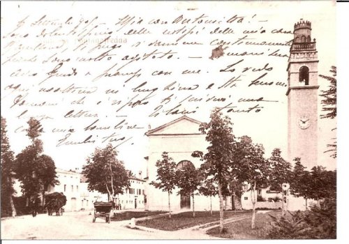 ARC 827 | Chiesa di Fontanafredda e campanile | Friuli Venezia Giulia | 1915